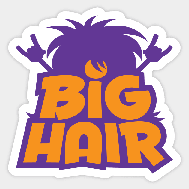 Big Hair Band Logo Sticker by fizzgig